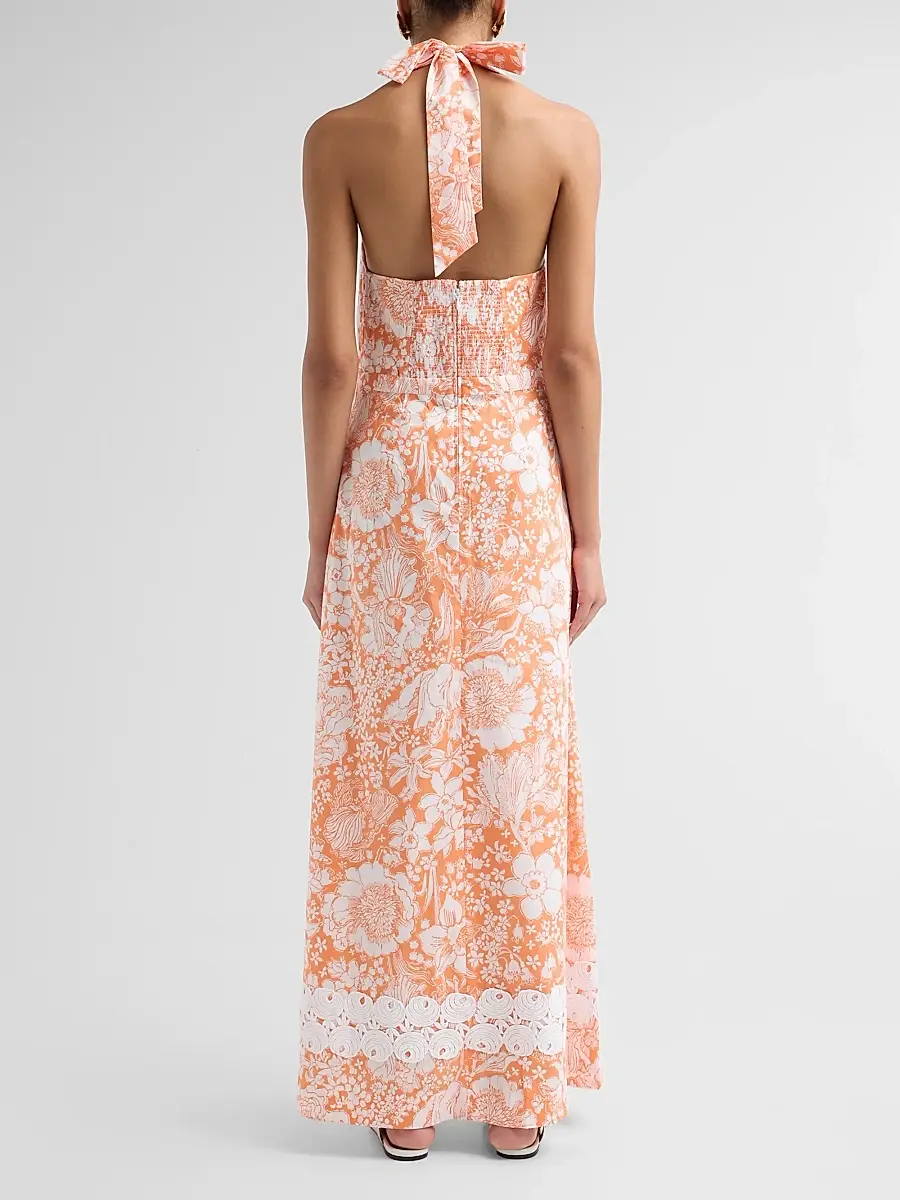 Lilly Pulitzer Women's Belinda Budding Romance Print Maxi Dress | Thumbnail 3 Lilly Pulitzer Women's Belinda Budding Romance Print Maxi Dress | Thumbnail 3