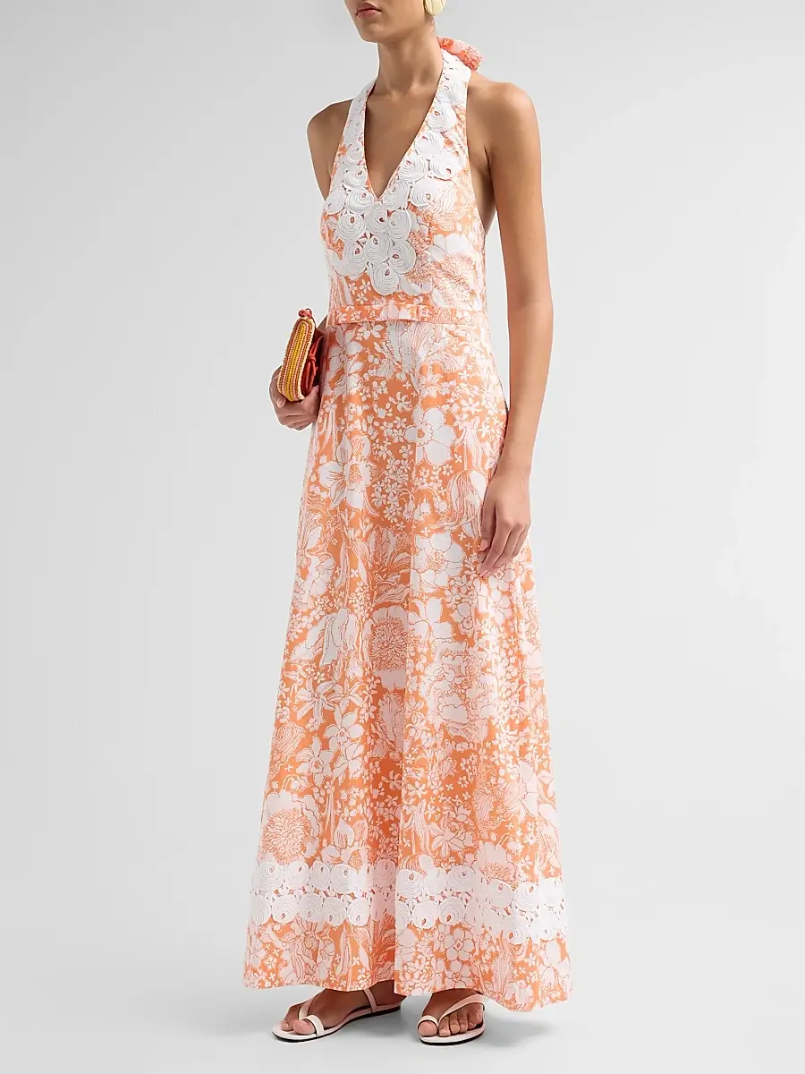 Lilly Pulitzer Women's Belinda Budding Romance Print Maxi Dress | Thumbnail 4 Lilly Pulitzer Women's Belinda Budding Romance Print Maxi Dress | Thumbnail 4