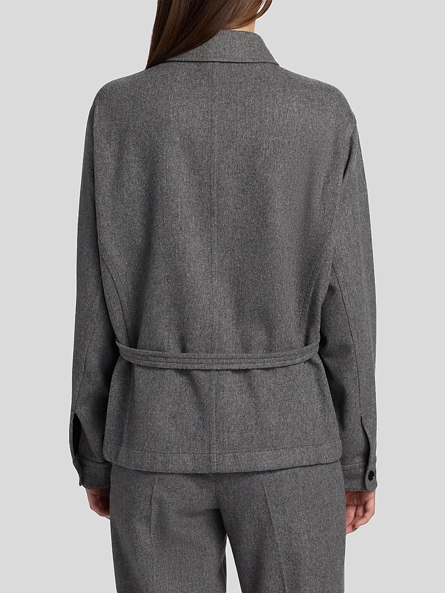 Co Women's Workwear Wool-Cashmere Shirt Jacket | Thumbnail 5 Co Women's Workwear Wool-Cashmere Shirt Jacket | Thumbnail 5