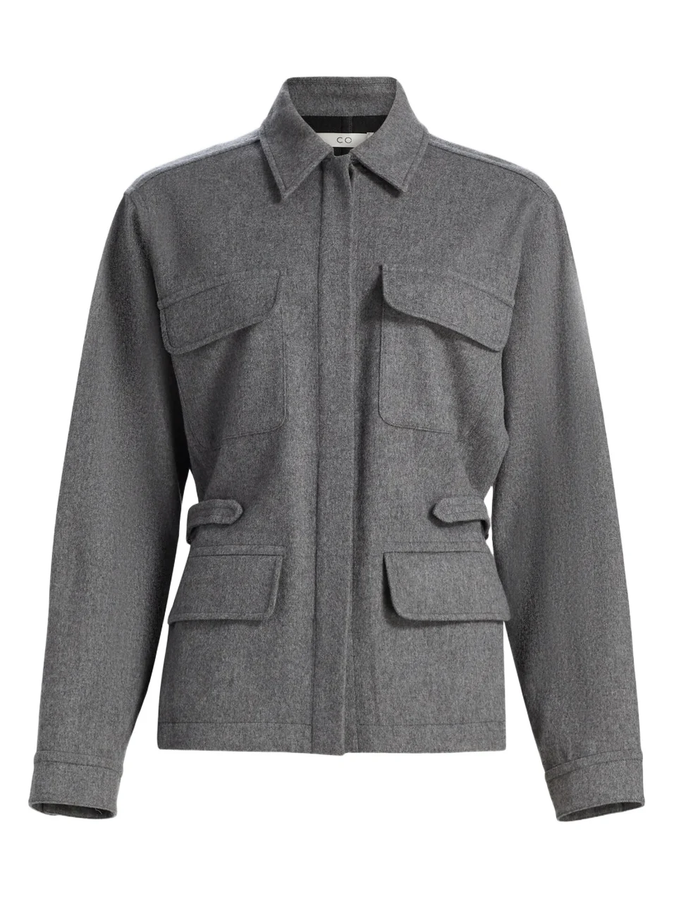 Co Women's Workwear Wool-Cashmere Shirt Jacket