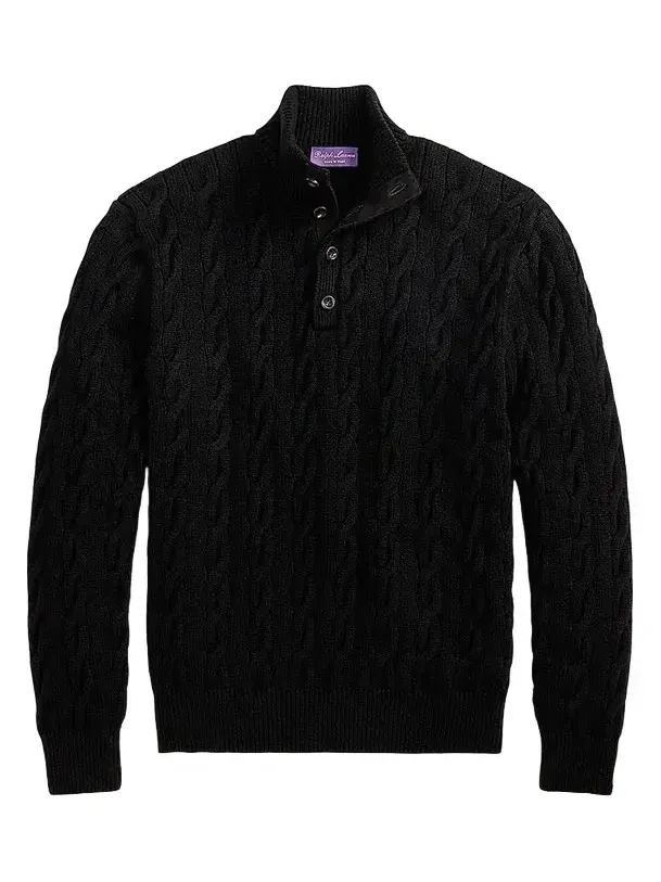 Men's Cable-Knit Cashmere Sweater Men's Cable-Knit Cashmere Sweater