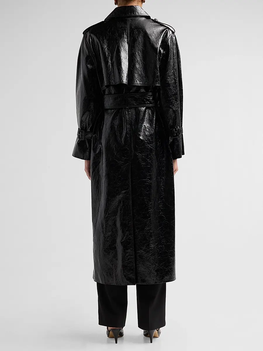 Kobi Halperin Women's Rose Coated Longline Coat | Thumbnail 3
