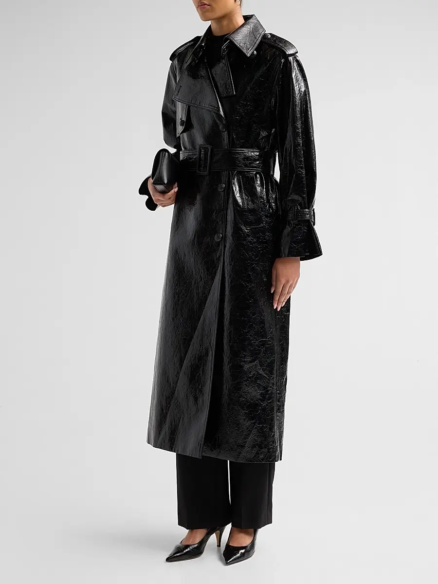 Kobi Halperin Women's Rose Coated Longline Coat | Thumbnail 4