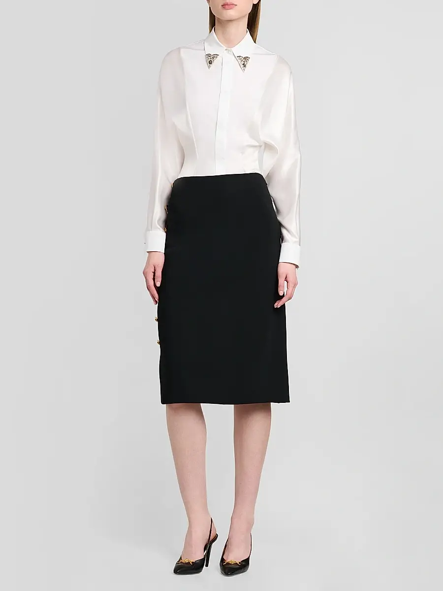 Versace Women's Informal Poplin Shirt | Thumbnail 2 Versace Women's Informal Poplin Shirt | Thumbnail 2