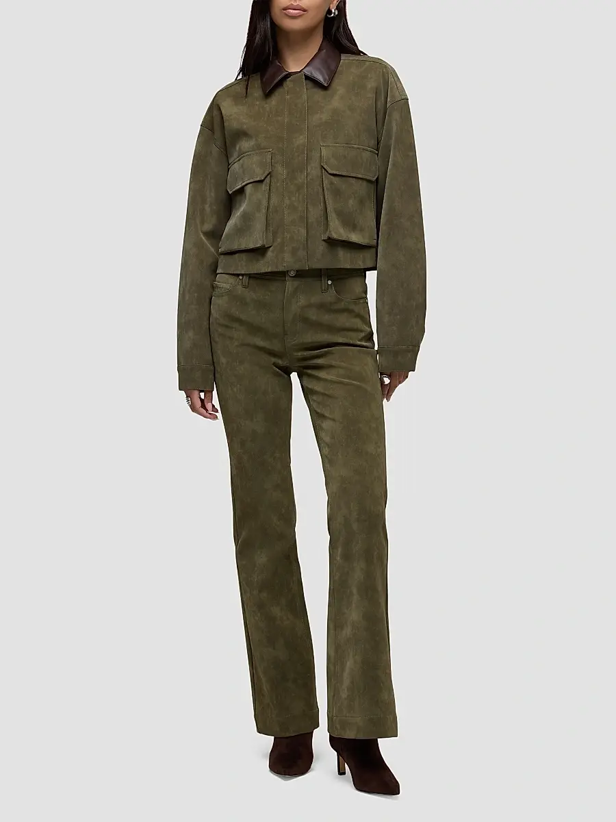 Hudson Jeans Women's Faux Suede Chore Jacket | Thumbnail 2