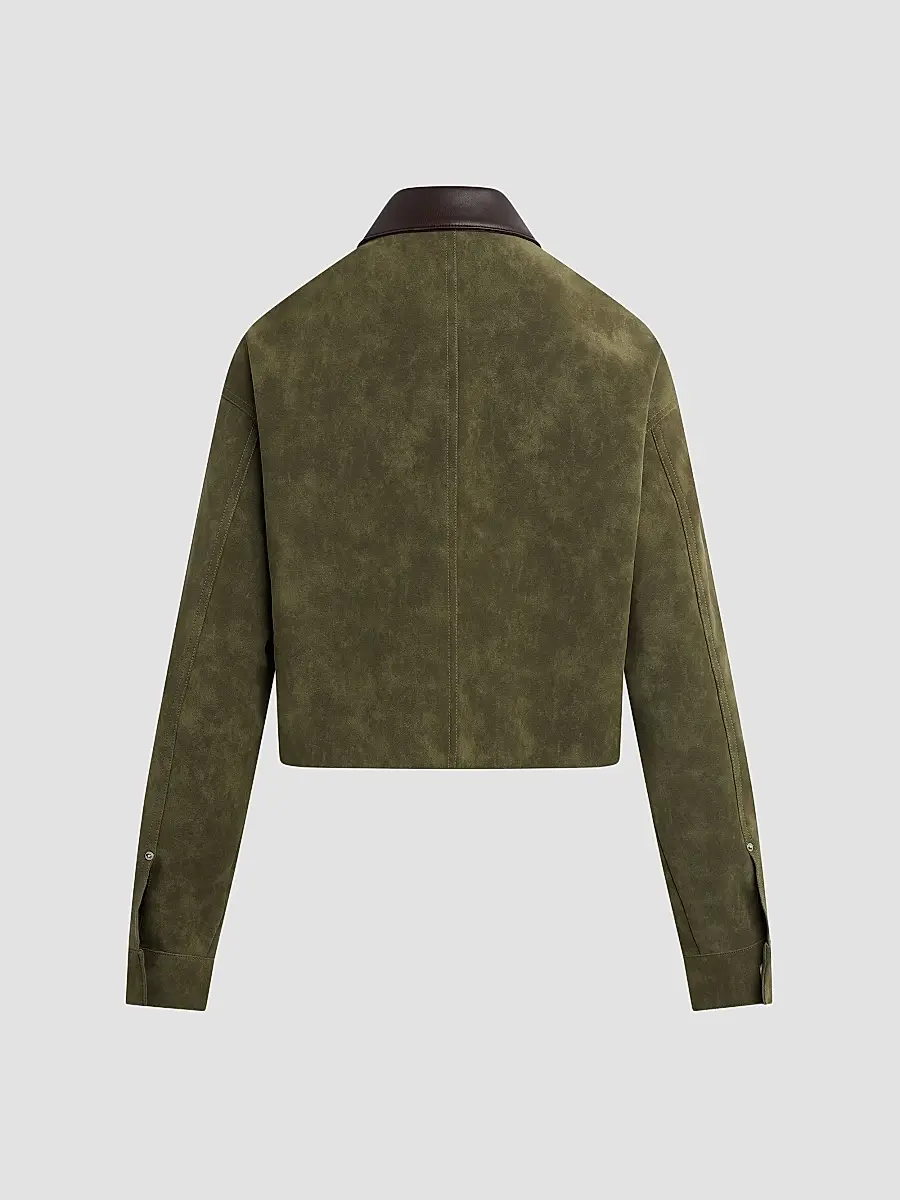 Hudson Jeans Women's Faux Suede Chore Jacket | Thumbnail 7