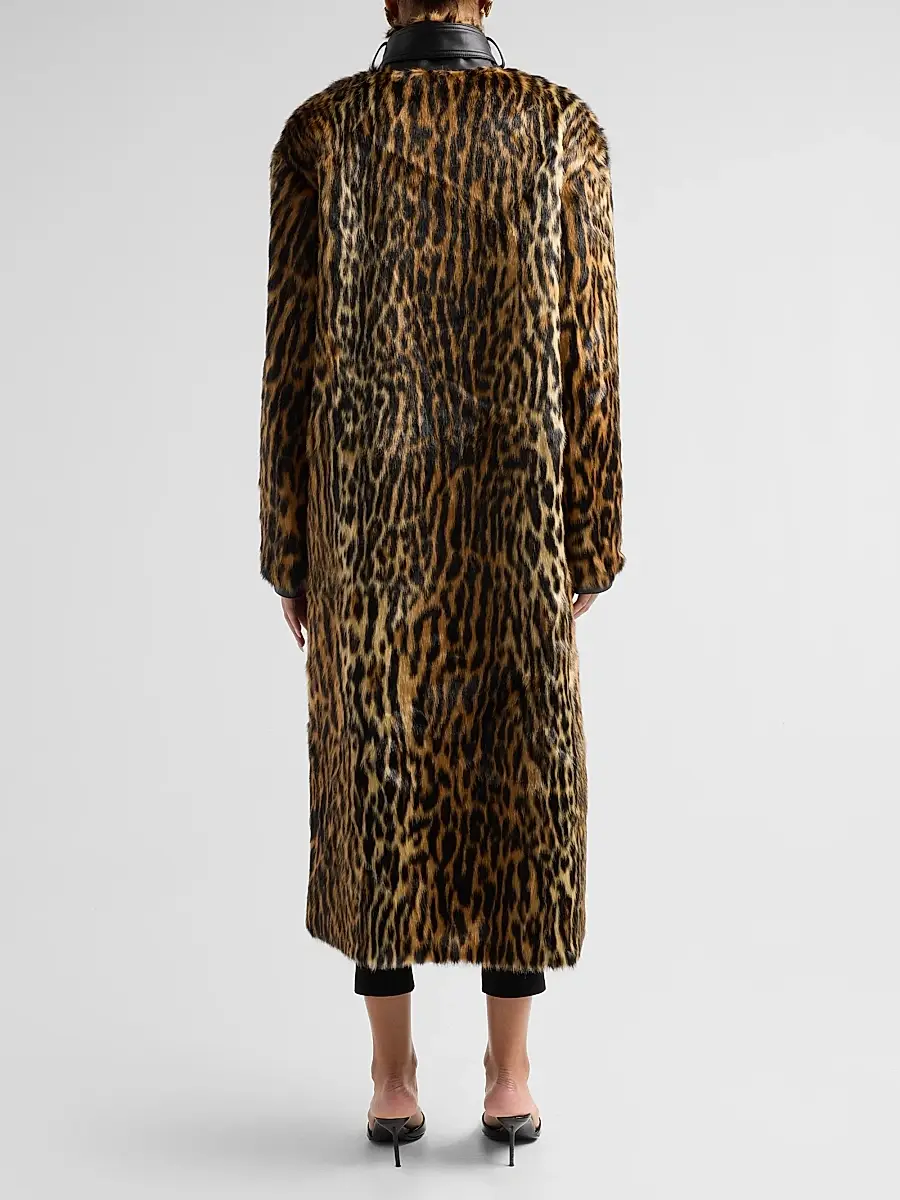 Et Ochs Women's Vonn Leopard-Print Faux-Fur Coat | Thumbnail 3 Et Ochs Women's Vonn Leopard-Print Faux-Fur Coat | Thumbnail 3