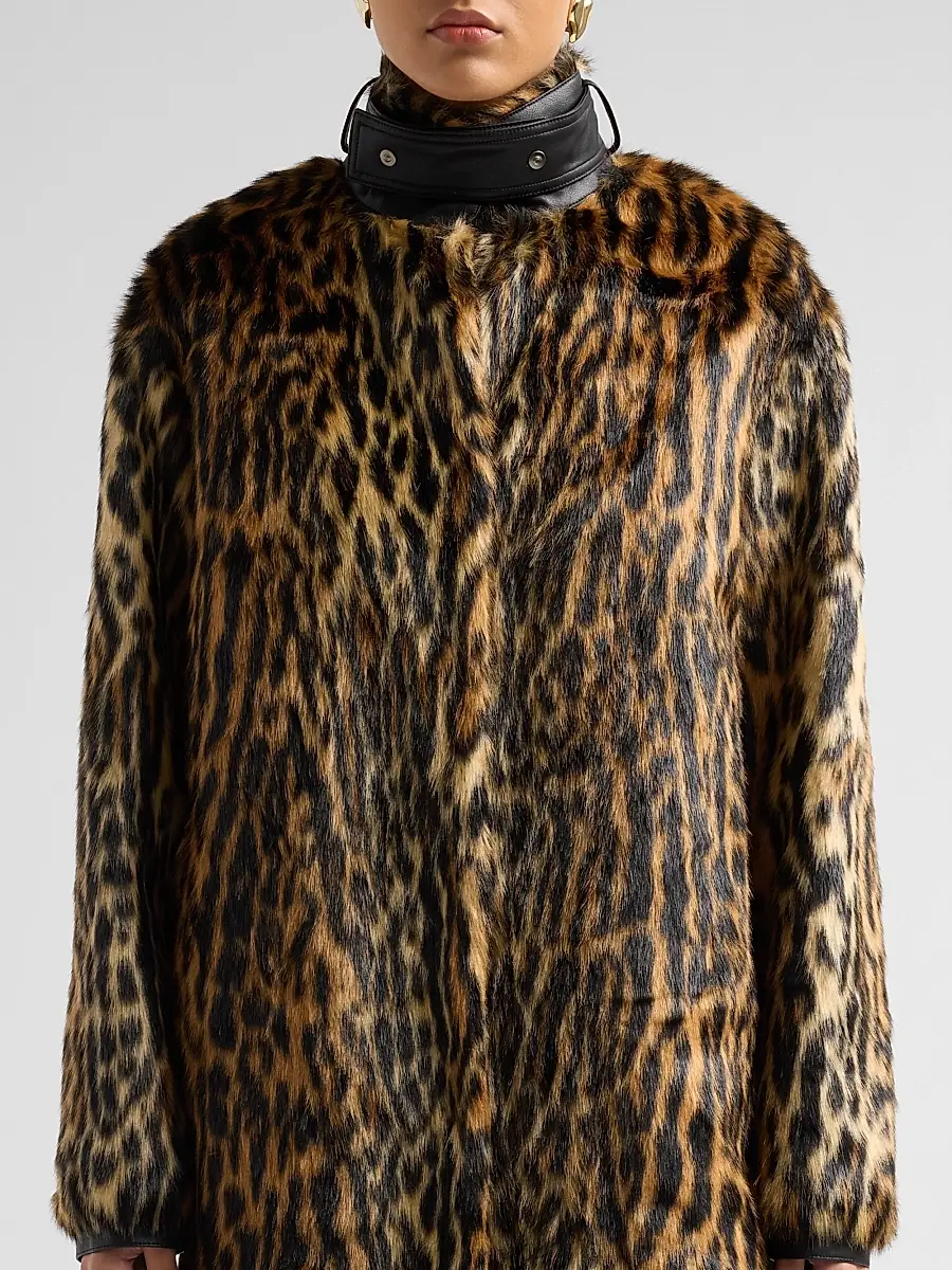 Et Ochs Women's Vonn Leopard-Print Faux-Fur Coat | Thumbnail 5 Et Ochs Women's Vonn Leopard-Print Faux-Fur Coat | Thumbnail 5