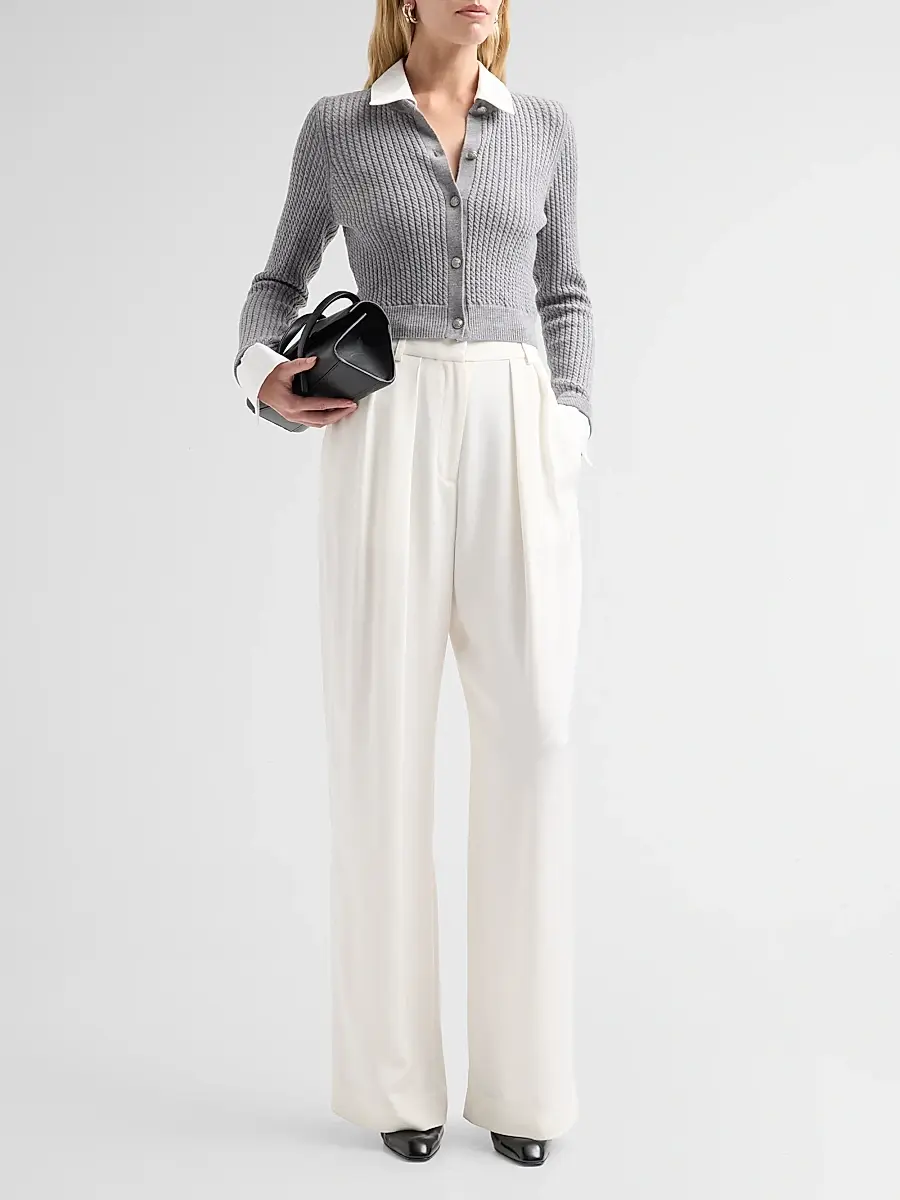 Alice + Olivia Women's Dollie Wool-Blend Cardigan | Thumbnail 2 Alice + Olivia Women's Dollie Wool-Blend Cardigan | Thumbnail 2