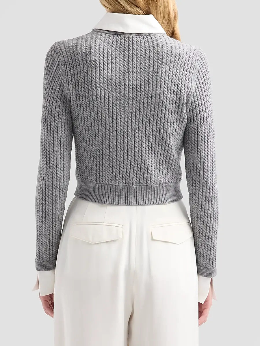 Alice + Olivia Women's Dollie Wool-Blend Cardigan | Thumbnail 3 Alice + Olivia Women's Dollie Wool-Blend Cardigan | Thumbnail 3