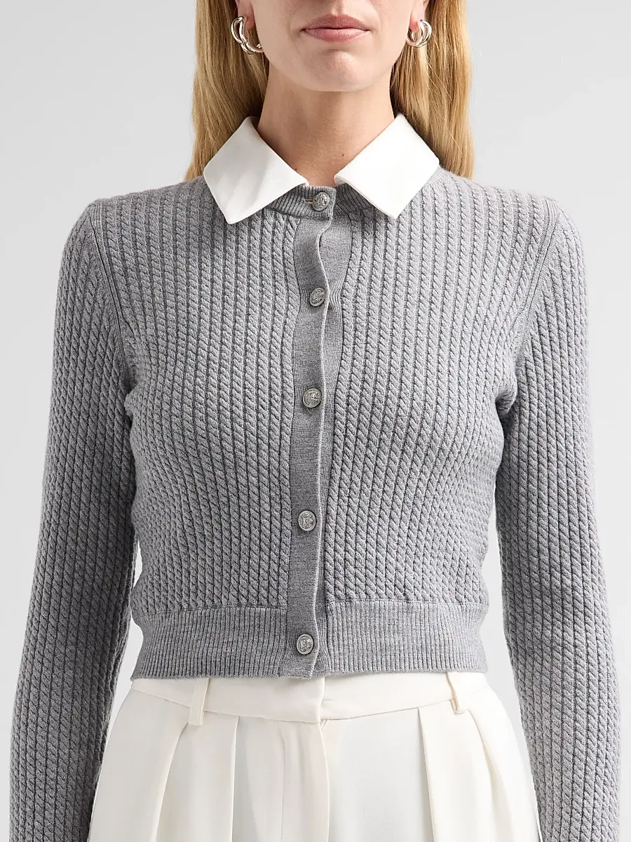 Alice + Olivia Women's Dollie Wool-Blend Cardigan | Thumbnail 5 Alice + Olivia Women's Dollie Wool-Blend Cardigan | Thumbnail 5