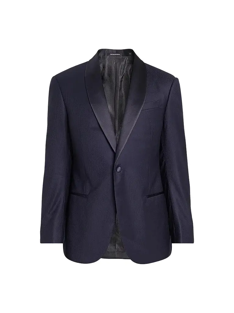 Men's Textured Wool Dinner Jacket