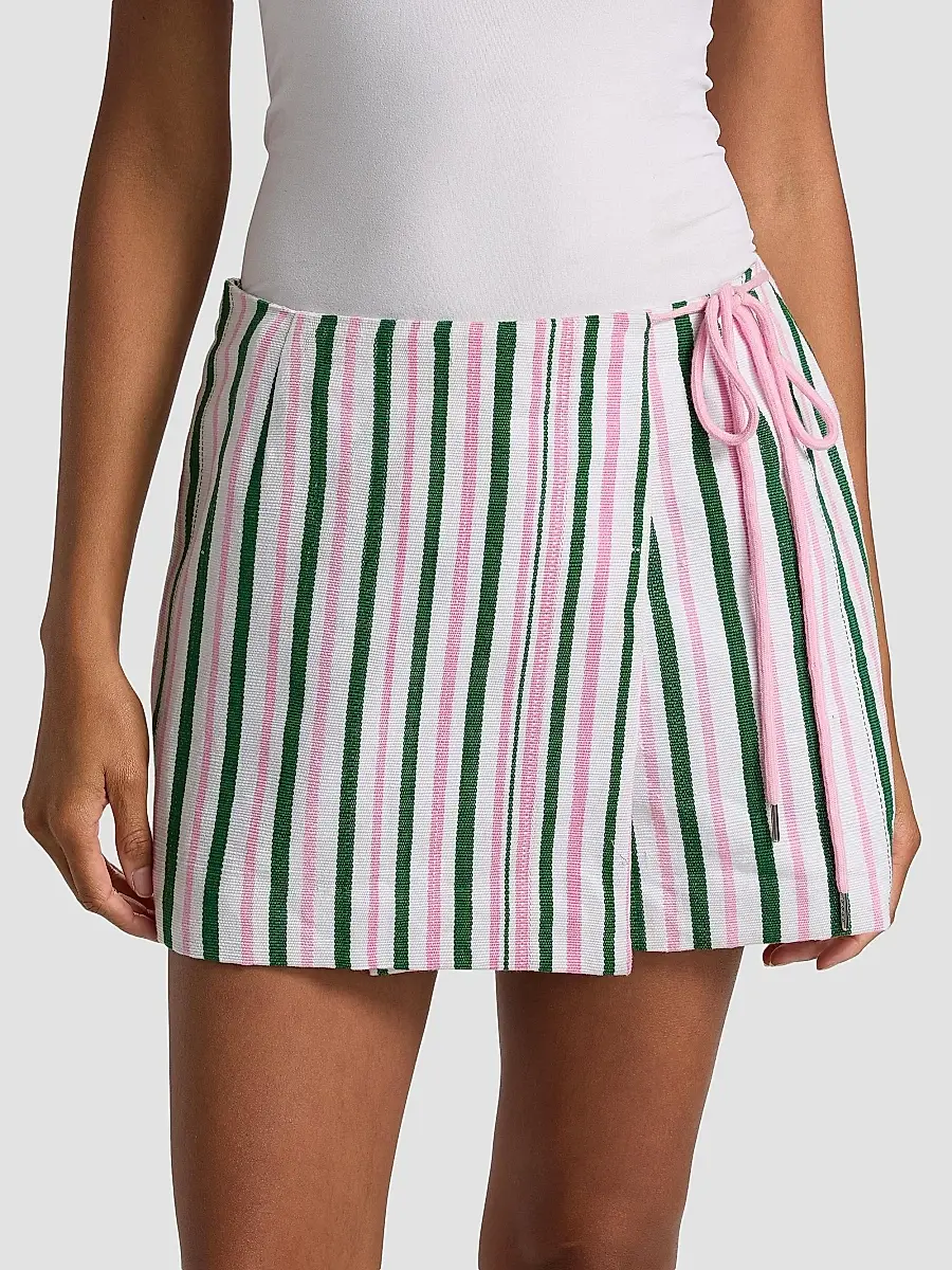 Busayo Women's Lola Striped Miniskirt | Thumbnail 3