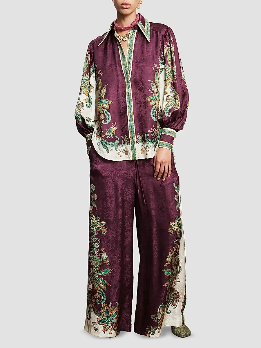 ALÉMAIS Women's Ruthie Paisley Shirt | Thumbnail 2 ALÉMAIS Women's Ruthie Paisley Shirt | Thumbnail 2