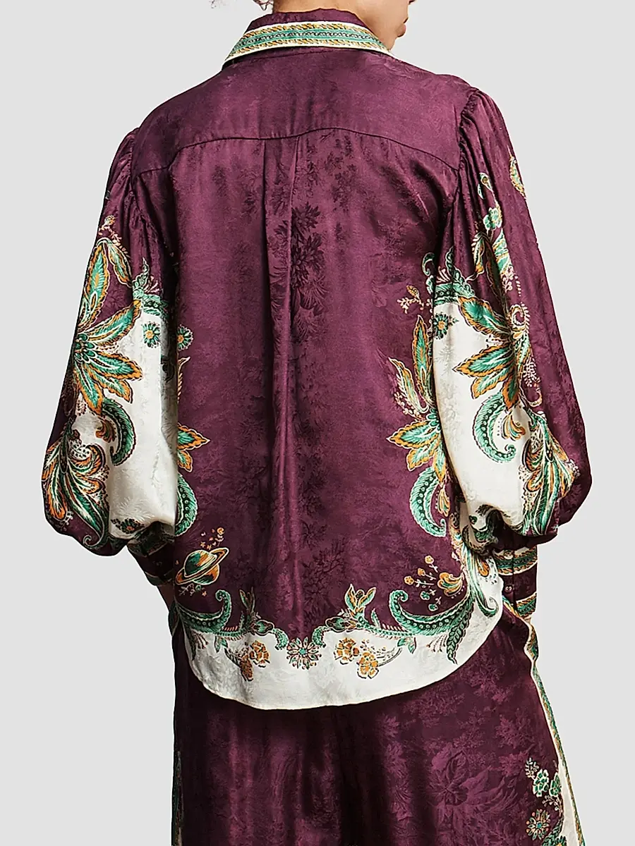 ALÉMAIS Women's Ruthie Paisley Shirt | Thumbnail 3 ALÉMAIS Women's Ruthie Paisley Shirt | Thumbnail 3