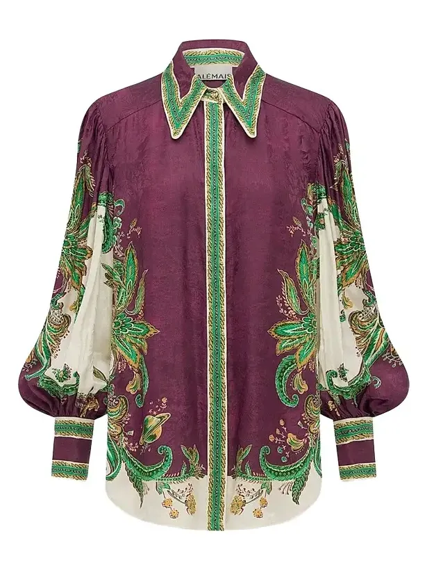 ALÉMAIS Women's Ruthie Paisley Shirt
