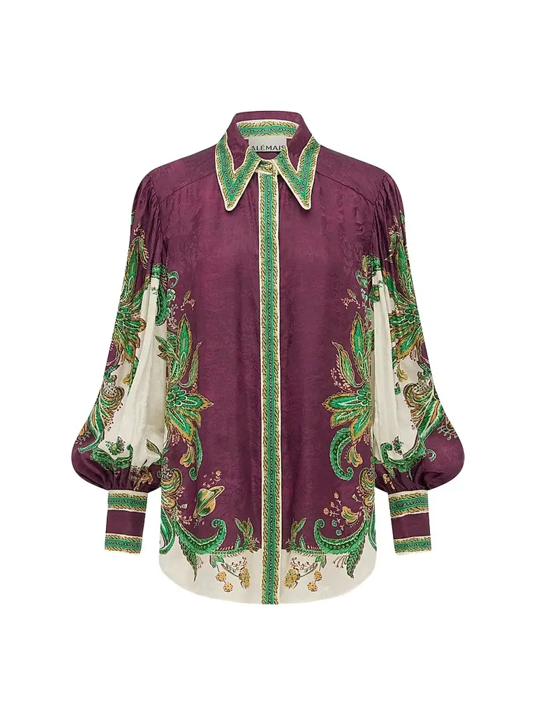ALÉMAIS Women's Ruthie Paisley Shirt