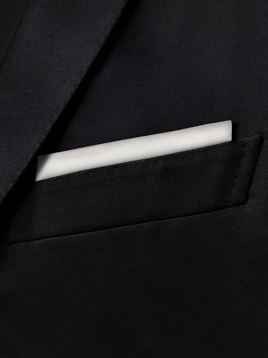Brioni Men's Hand Rolled Pocket Square | Thumbnail 4 Brioni Men's Hand Rolled Pocket Square | Thumbnail 4