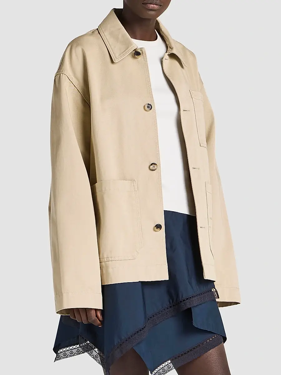 JW Anderson Women's Patch Pocket Cotton Jacket | Thumbnail 2 JW Anderson Women's Patch Pocket Cotton Jacket | Thumbnail 2