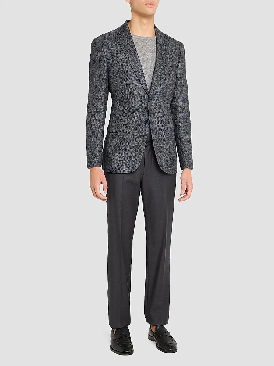 Emporio Armani Men's Melange Wool-Blend Sport Coat | Thumbnail 2 Emporio Armani Men's Melange Wool-Blend Sport Coat | Thumbnail 2