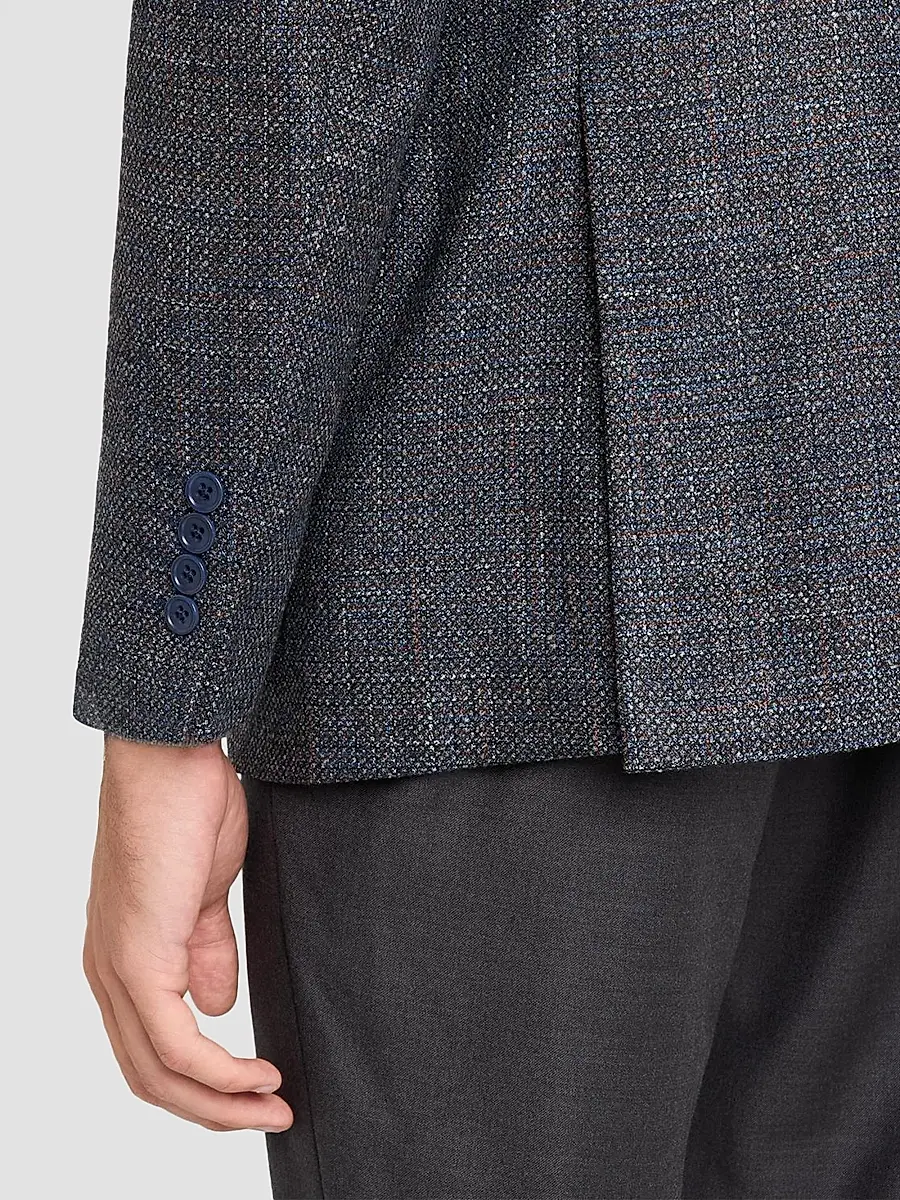Emporio Armani Men's Melange Wool-Blend Sport Coat | Thumbnail 7 Emporio Armani Men's Melange Wool-Blend Sport Coat | Thumbnail 7