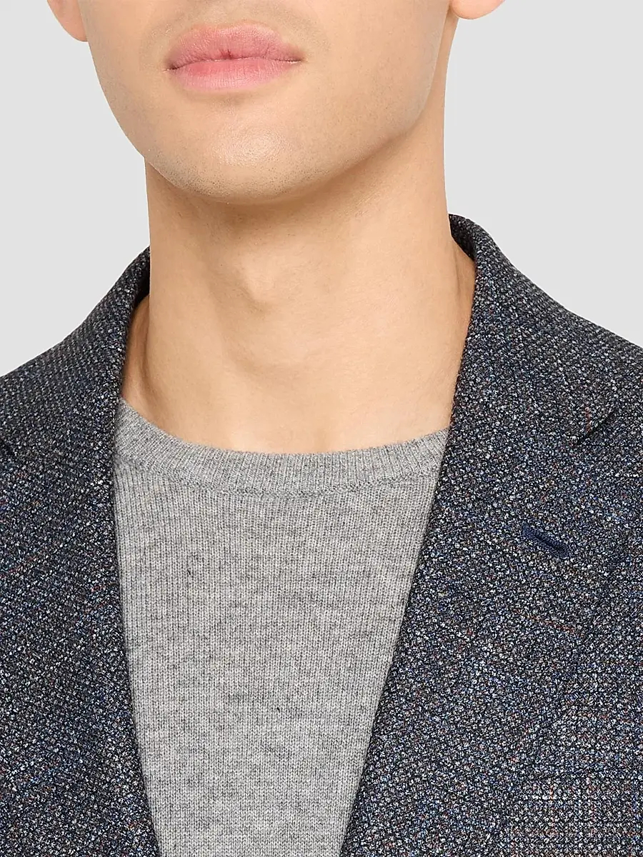 Emporio Armani Men's Melange Wool-Blend Sport Coat | Thumbnail 8 Emporio Armani Men's Melange Wool-Blend Sport Coat | Thumbnail 8