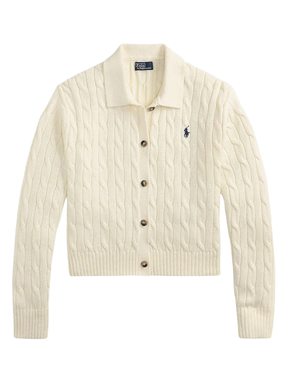 Women's Cable-Knit Cotton Cardigan Women's Cable-Knit Cotton Cardigan