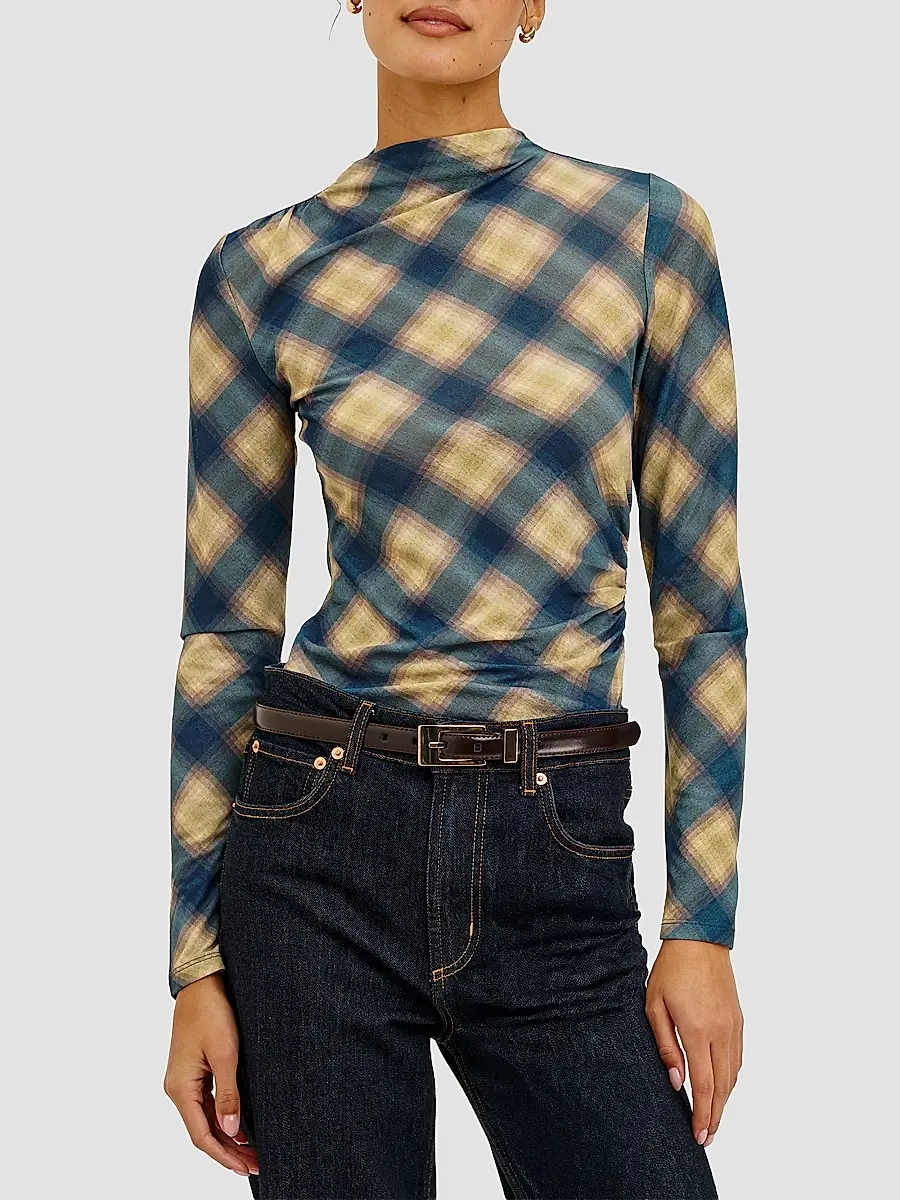 RAILS Women's Joelle Draped Plaid Top | Thumbnail 4 RAILS Women's Joelle Draped Plaid Top | Thumbnail 4