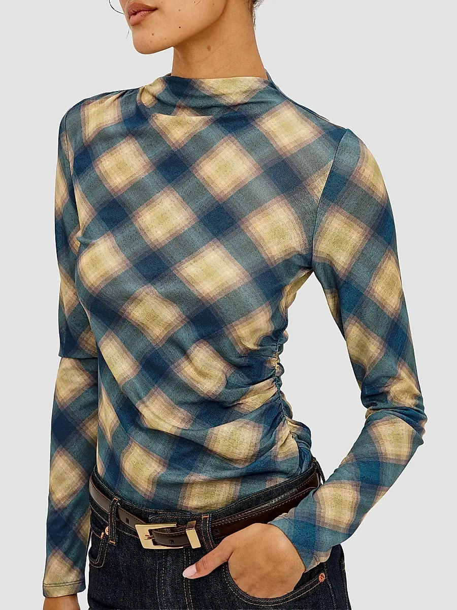 RAILS Women's Joelle Draped Plaid Top | Thumbnail 6 RAILS Women's Joelle Draped Plaid Top | Thumbnail 6