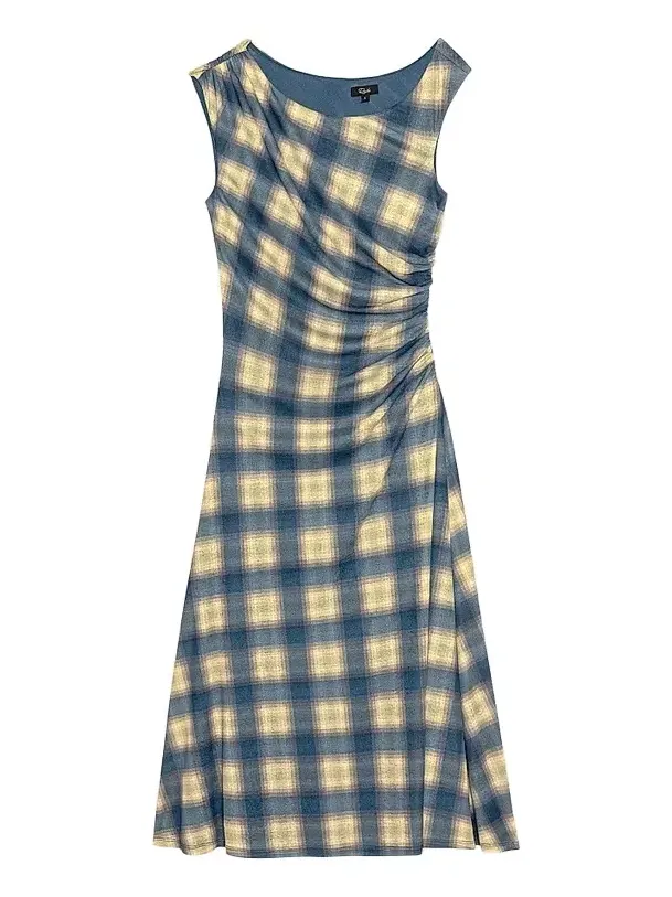 RAILS Women's Sorra Draped Plaid Midi Dress