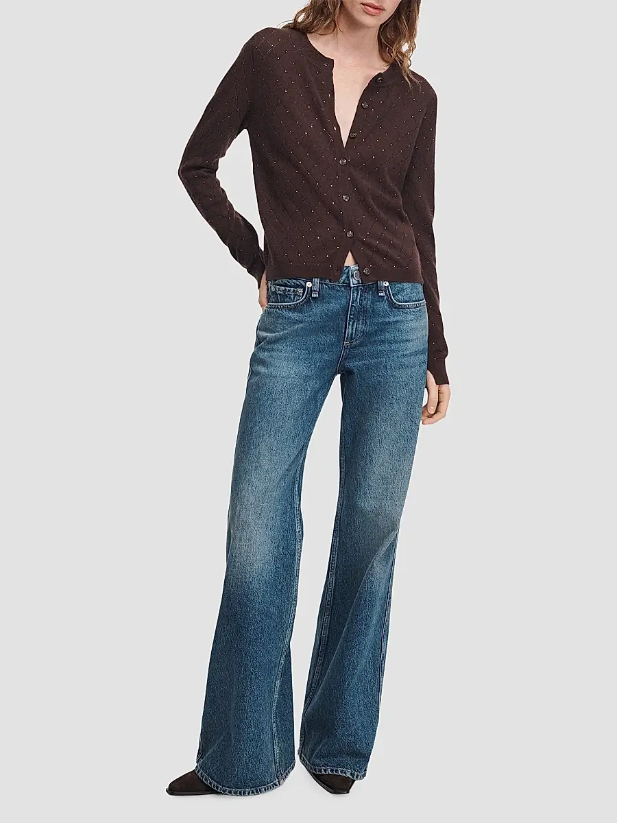 rag & bone Women's Archie Jewel Cashmere-Blend Cardigan | Thumbnail 2 rag & bone Women's Archie Jewel Cashmere-Blend Cardigan | Thumbnail 2