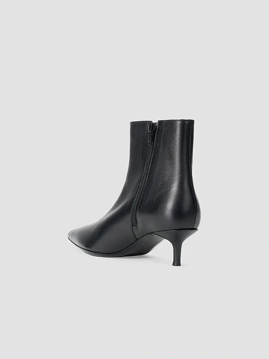 Staud Women's Sebastian Leather Kitten-Heel Ankle Boots | Thumbnail 4