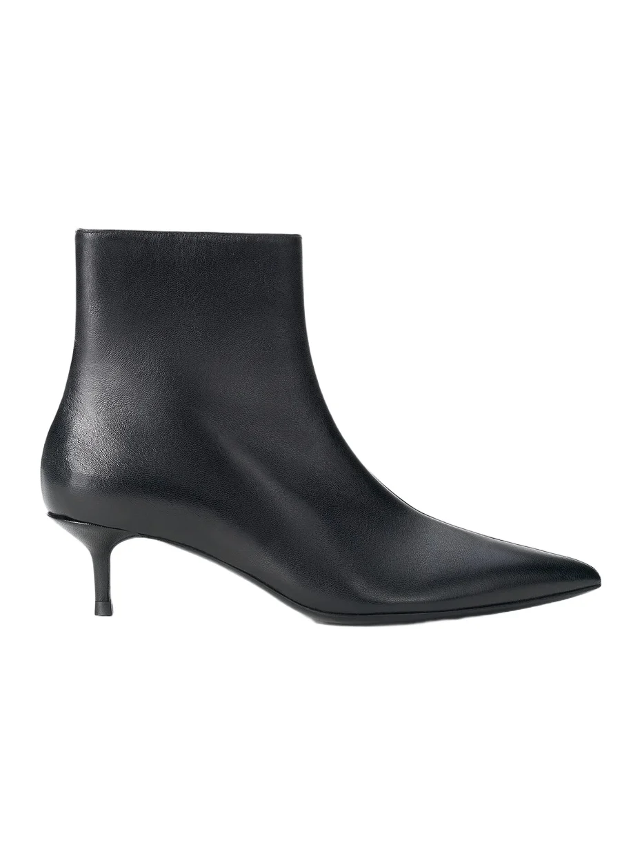 Women's Sebastian Leather Kitten-Heel Ankle Boots