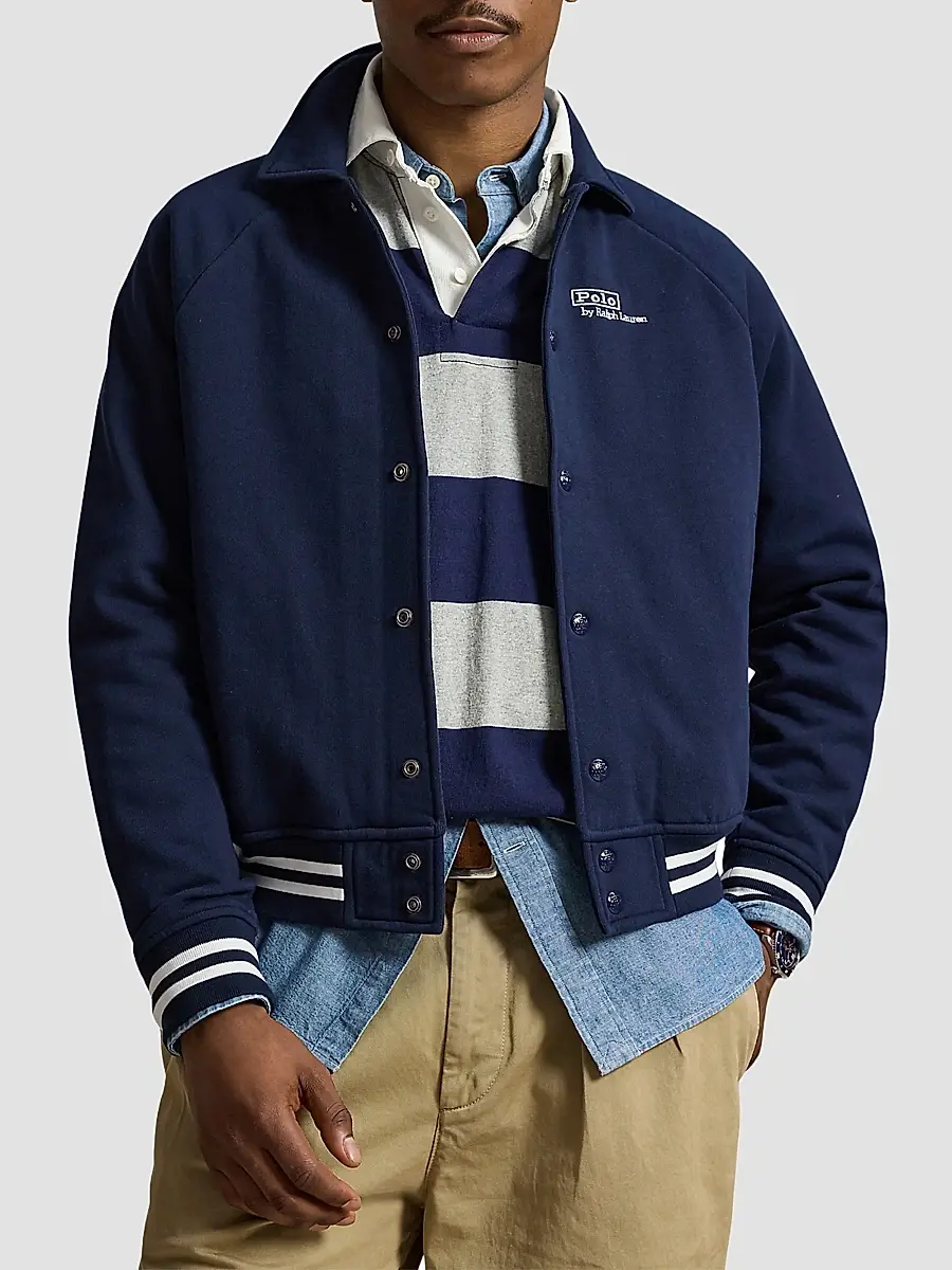 Polo Ralph Lauren Men's Vintage-Fit Logo Fleece Bayport Jacket | Thumbnail 4
