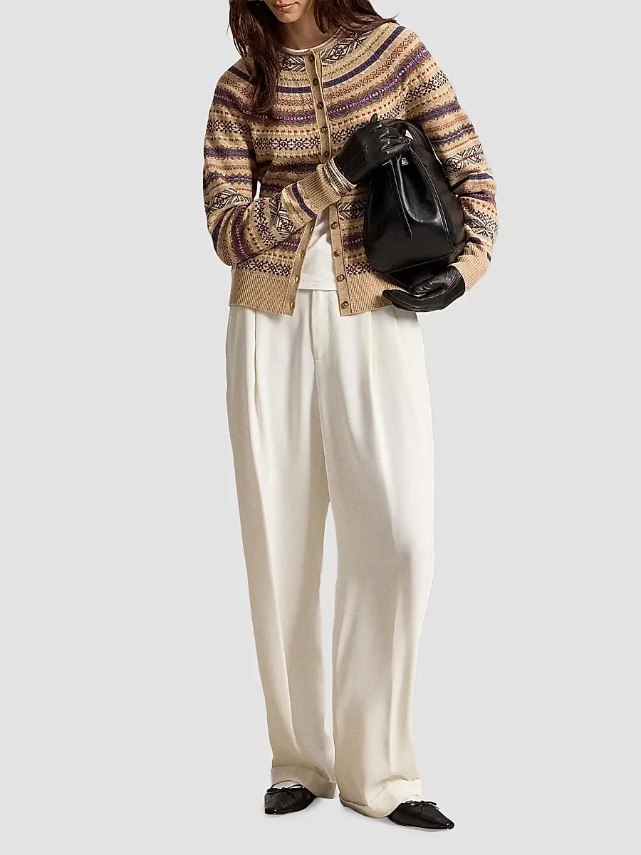 Polo Ralph Lauren Women's Fair Isle Wool-Blend Cardigan | Thumbnail 2 Polo Ralph Lauren Women's Fair Isle Wool-Blend Cardigan | Thumbnail 2