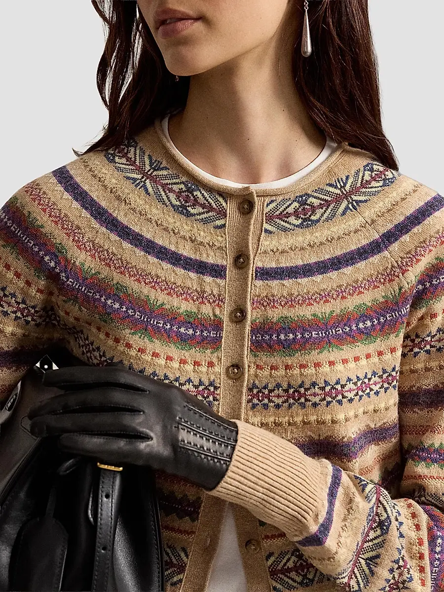 Polo Ralph Lauren Women's Fair Isle Wool-Blend Cardigan | Thumbnail 5 Polo Ralph Lauren Women's Fair Isle Wool-Blend Cardigan | Thumbnail 5