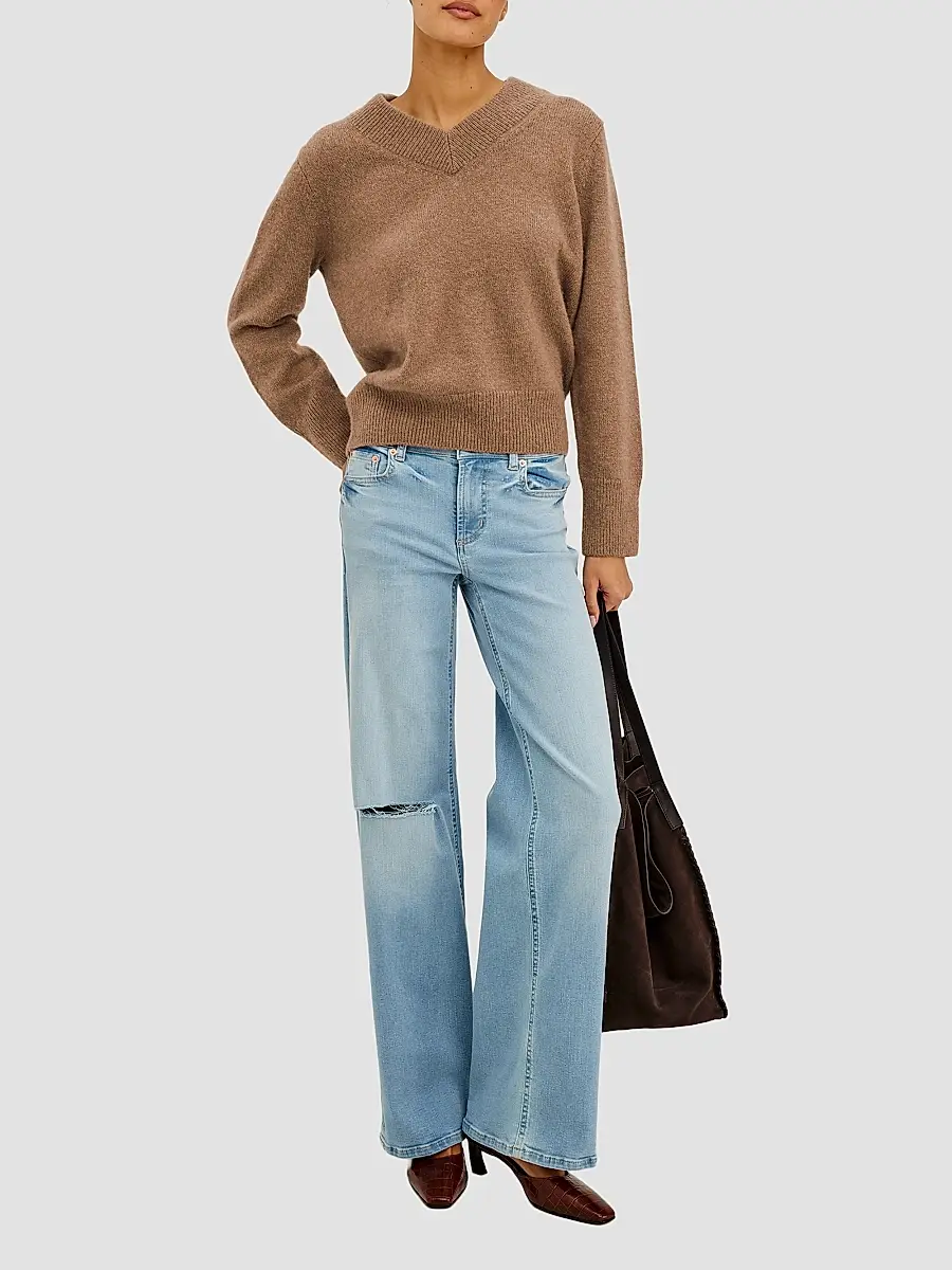 RAILS Women's Lidya Cotton-Wool V-Neck Sweater | Thumbnail 2 RAILS Women's Lidya Cotton-Wool V-Neck Sweater | Thumbnail 2