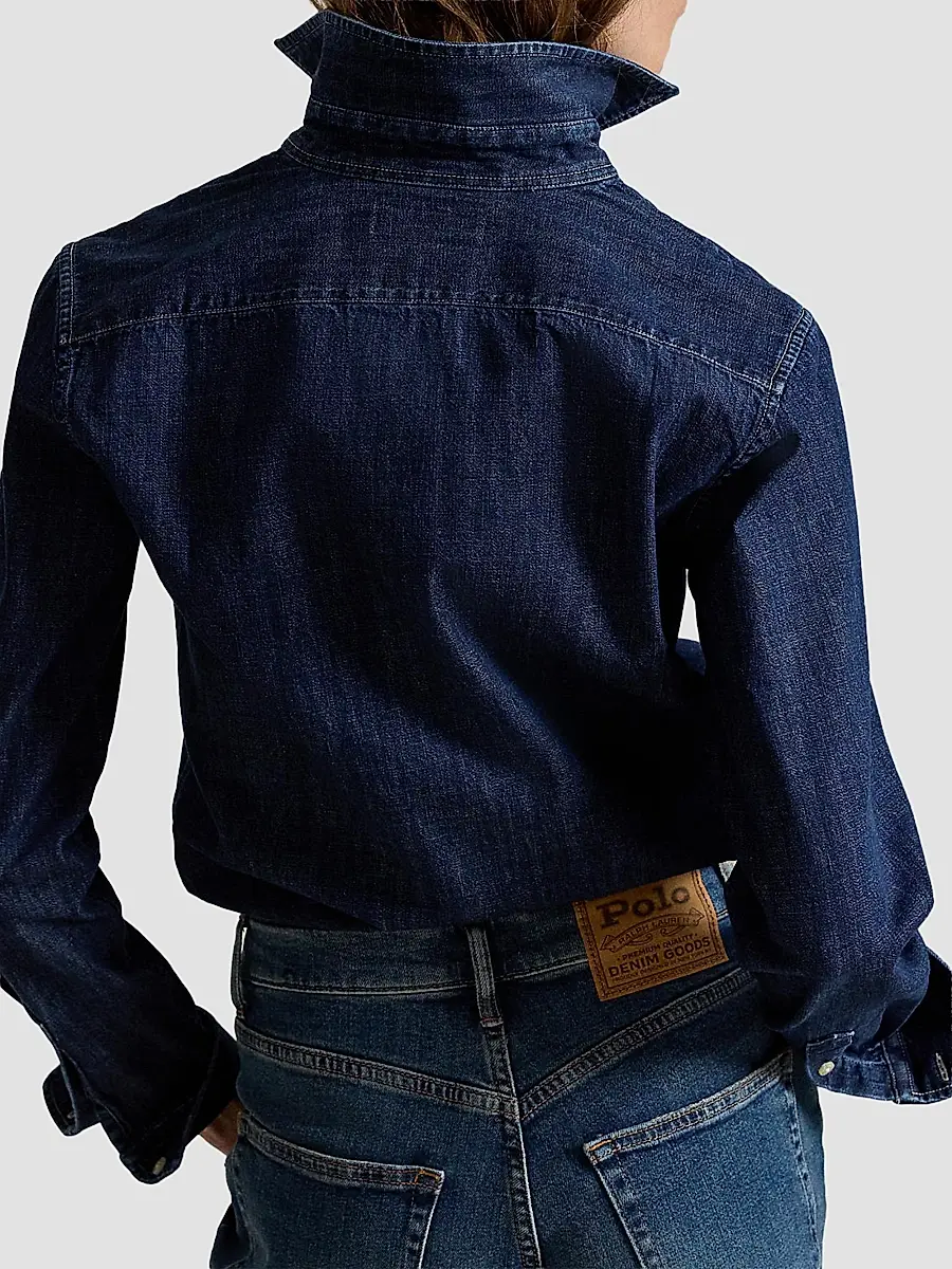 Polo Ralph Lauren Women's Cotton Denim Shirt | Thumbnail 3 Polo Ralph Lauren Women's Cotton Denim Shirt | Thumbnail 3