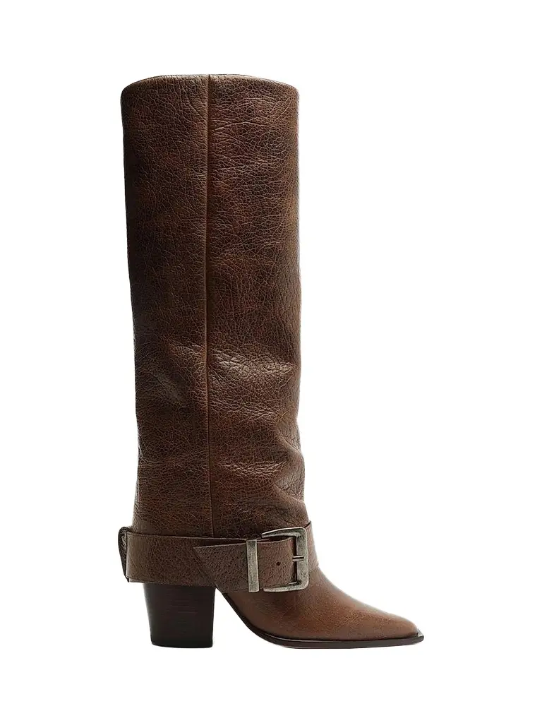 Schutz Women's Parker Up 85MM Leather Knee-High Boots