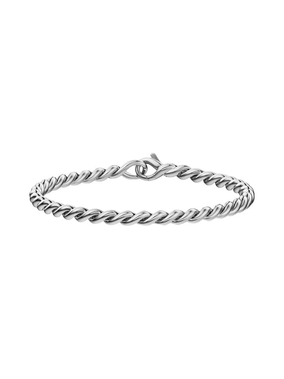 David Yurman Women's Sculpted Cable Chain Bracelet in Sterling Silver, 3.7MM