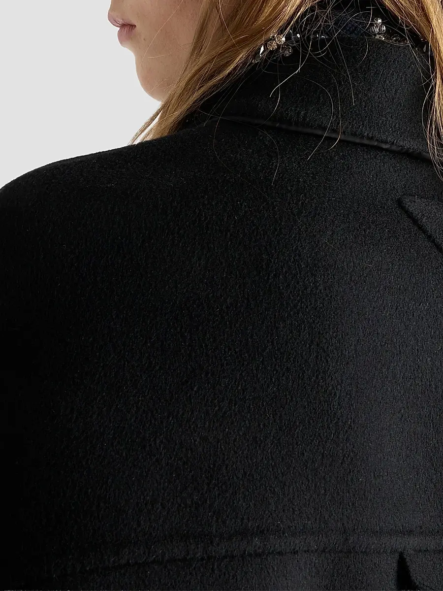 Prada Women's Reversible Double Cashwool and Nylon Caban Jacket | Thumbnail 5 Prada Women's Reversible Double Cashwool and Nylon Caban Jacket | Thumbnail 5