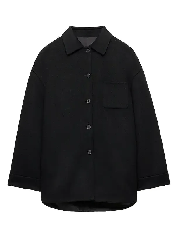 Prada Women's Reversible Double Cashwool and Nylon Caban Jacket