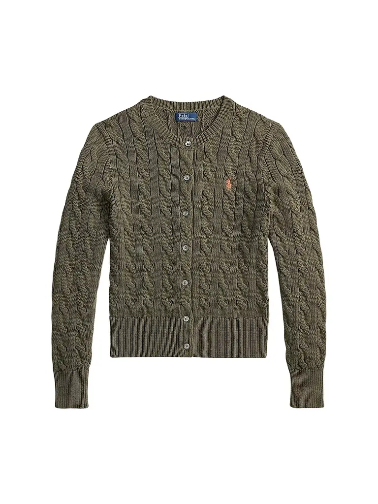 Polo Ralph Lauren Women's Cable-Knit Cotton Crewneck Cardigan