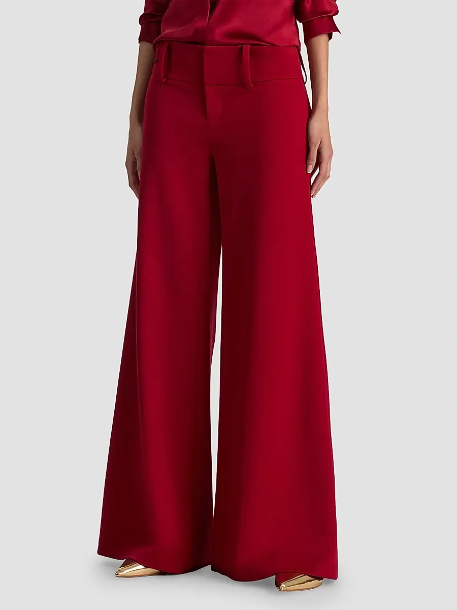 Alice + Olivia Women's Olivia Wide-Leg Flare Pants | Thumbnail 4 Alice + Olivia Women's Olivia Wide-Leg Flare Pants | Thumbnail 4
