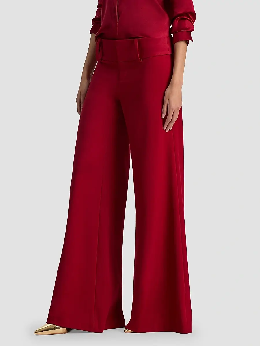 Alice + Olivia Women's Olivia Wide-Leg Flare Pants | Thumbnail 6 Alice + Olivia Women's Olivia Wide-Leg Flare Pants | Thumbnail 6