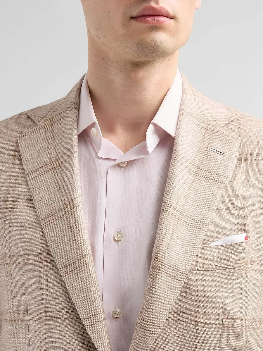 Kiton Men's Plaid Cashmere-Blend Jacket | Thumbnail 5