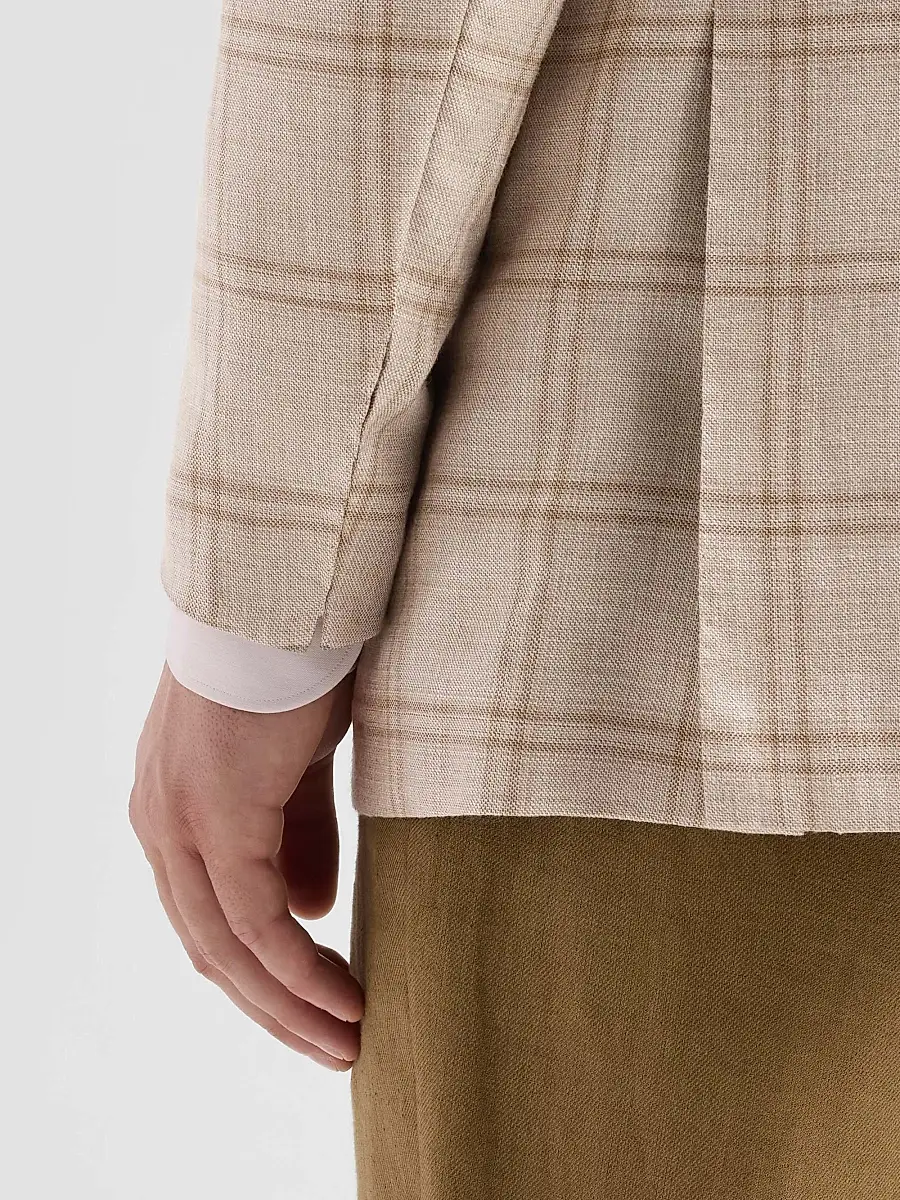 Kiton Men's Plaid Cashmere-Blend Jacket | Thumbnail 8