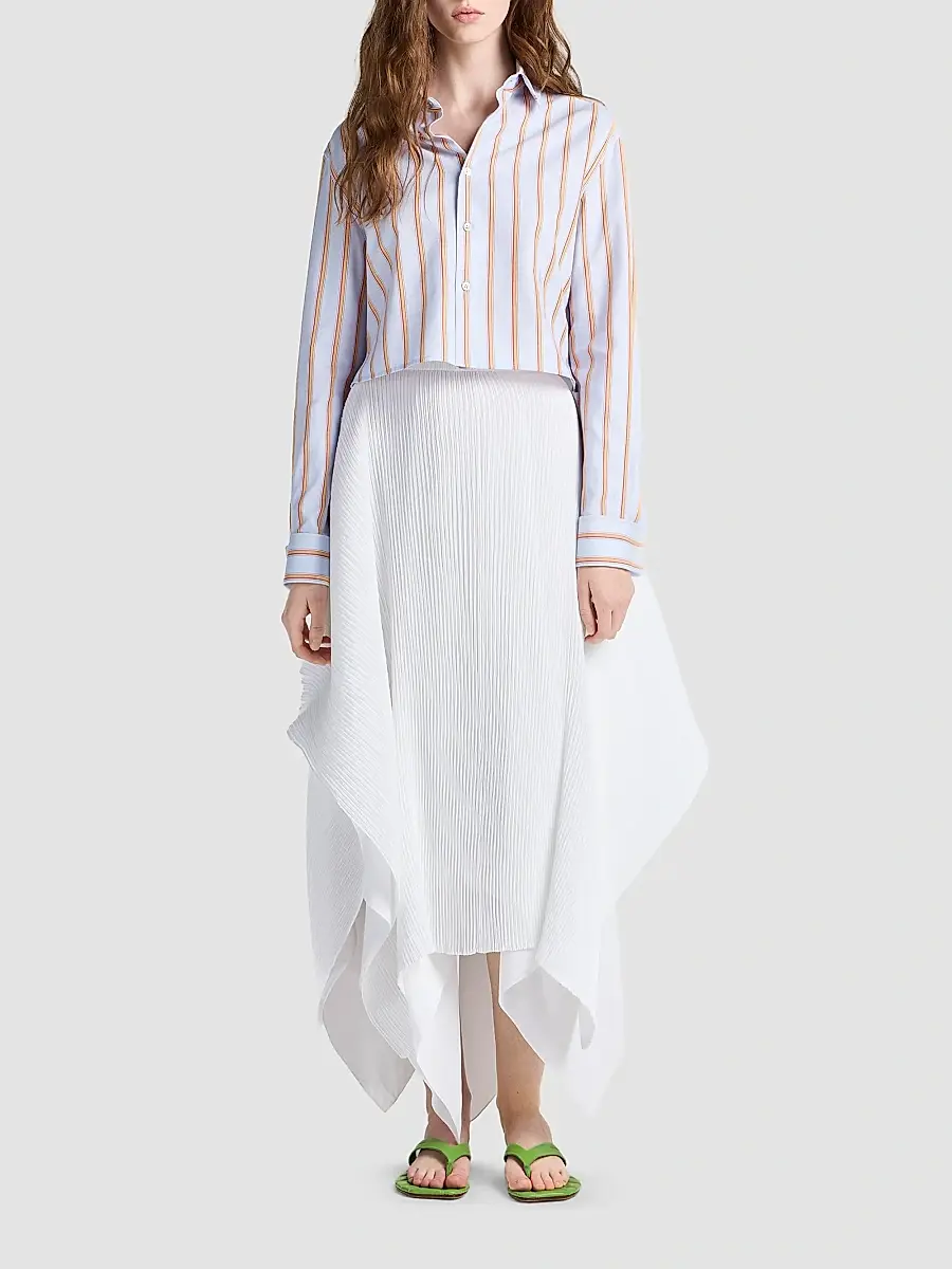 JW Anderson Women's Pleated Handkerchief-Hem Skirt | Thumbnail 2 JW Anderson Women's Pleated Handkerchief-Hem Skirt | Thumbnail 2