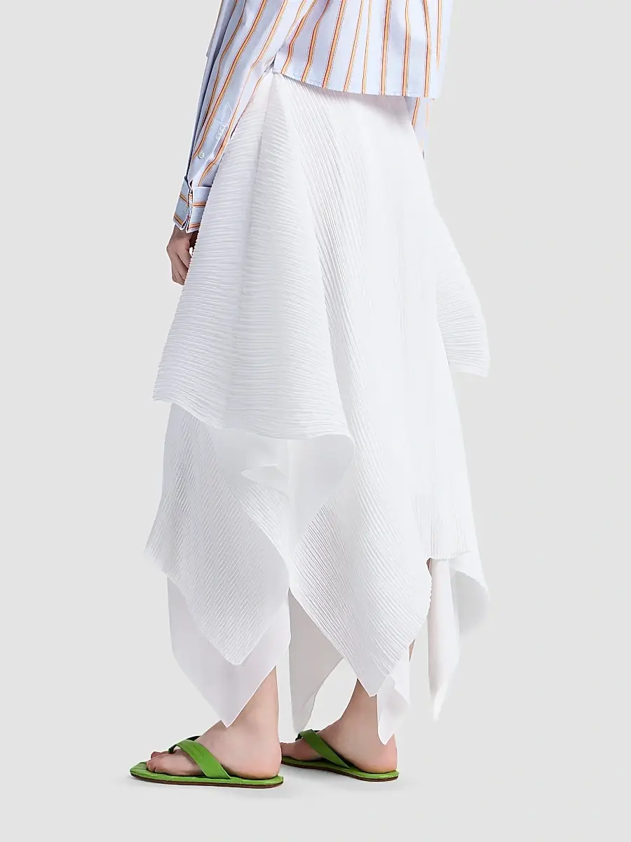 JW Anderson Women's Pleated Handkerchief-Hem Skirt | Thumbnail 3 JW Anderson Women's Pleated Handkerchief-Hem Skirt | Thumbnail 3