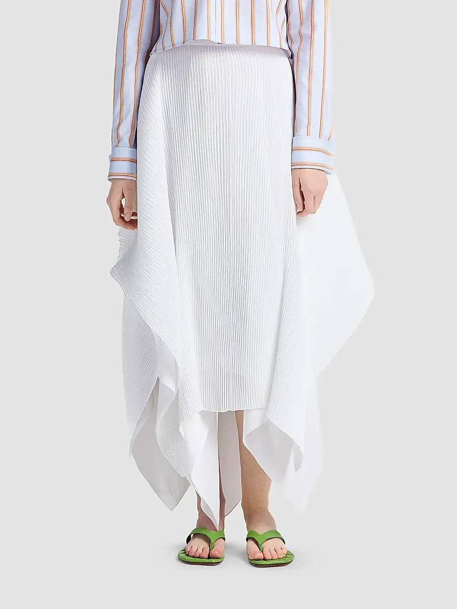 JW Anderson Women's Pleated Handkerchief-Hem Skirt | Thumbnail 4 JW Anderson Women's Pleated Handkerchief-Hem Skirt | Thumbnail 4